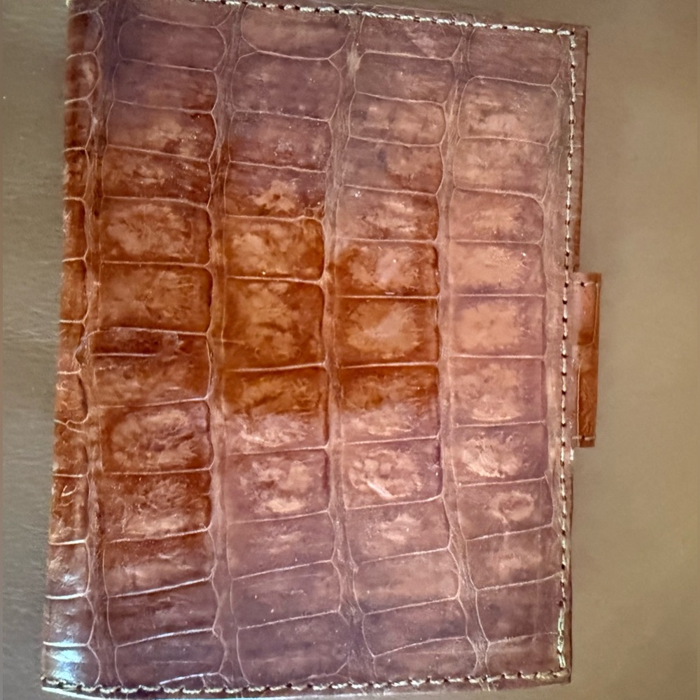 Brown Genuine Crocodile Leather Bifold Wallet - Picture 2 of 6